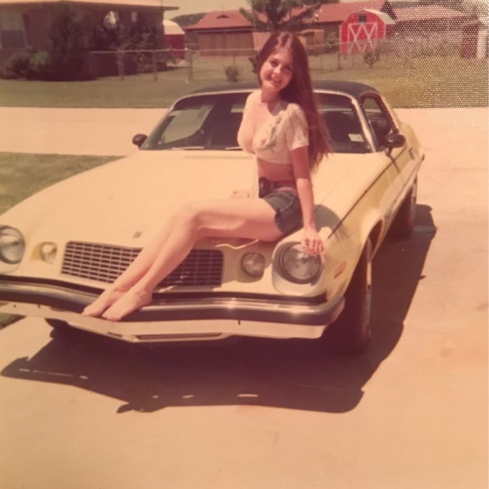 My Mom At 16 Yrs Old With Her Camaro In 1975