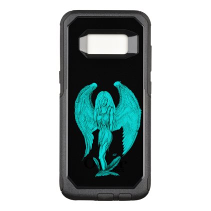 Angel , Black and Green design OtterBox Commuter Samsung Galaxy S8 Case