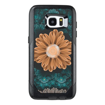 Beautiful Paradise Chrysanthemum of Orange &amp; Aqua OtterBox Samsung Galaxy S7 Edge Case