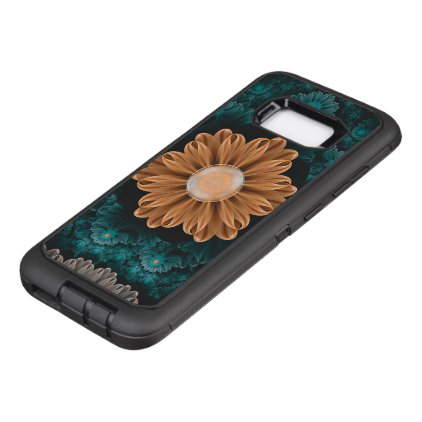 Beautiful Paradise Chrysanthemum of Orange &amp; Aqua OtterBox Defender Samsung Galaxy S8+ Case