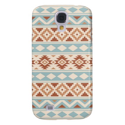 Aztec Essence Ptn IIIb Cream Blue Terracottas Samsung Galaxy S4 Cover