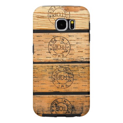 Wood Stripes Made in USA Samsung Galaxy S6 Case