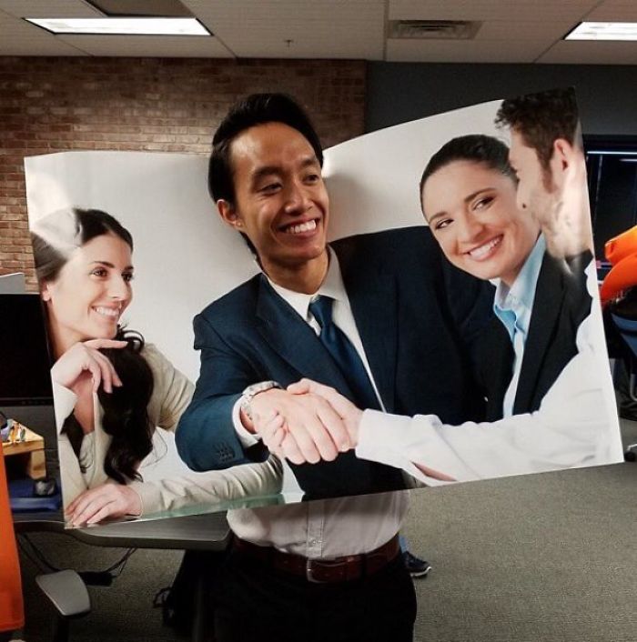 Guy Dressed Up As A Stock Photo For Halloween