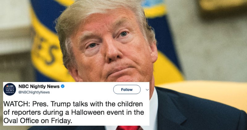 Donald Trump insulting the media in front of children for press event inspires ridiculous reactions on Twitter.