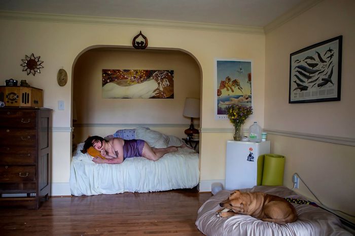Photographs Shows In Contest People From Different Parts Of The Usa In Their Rooms