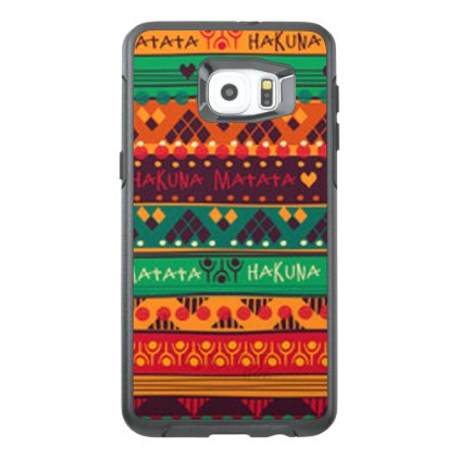 Colorful African No Worries Typography OtterBox Samsung Galaxy S6 Edge Plus Case