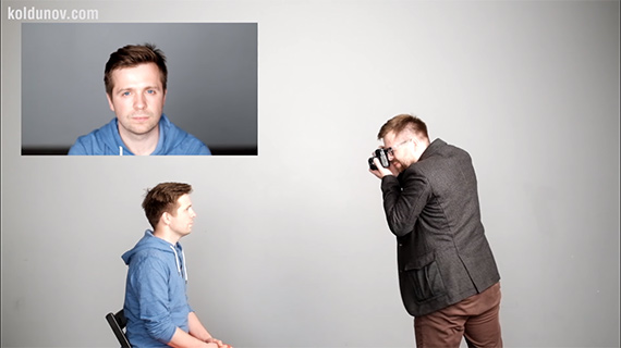 how to photograph someone with a double chin