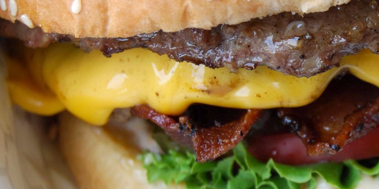 burger bap cheese fast food takeaway