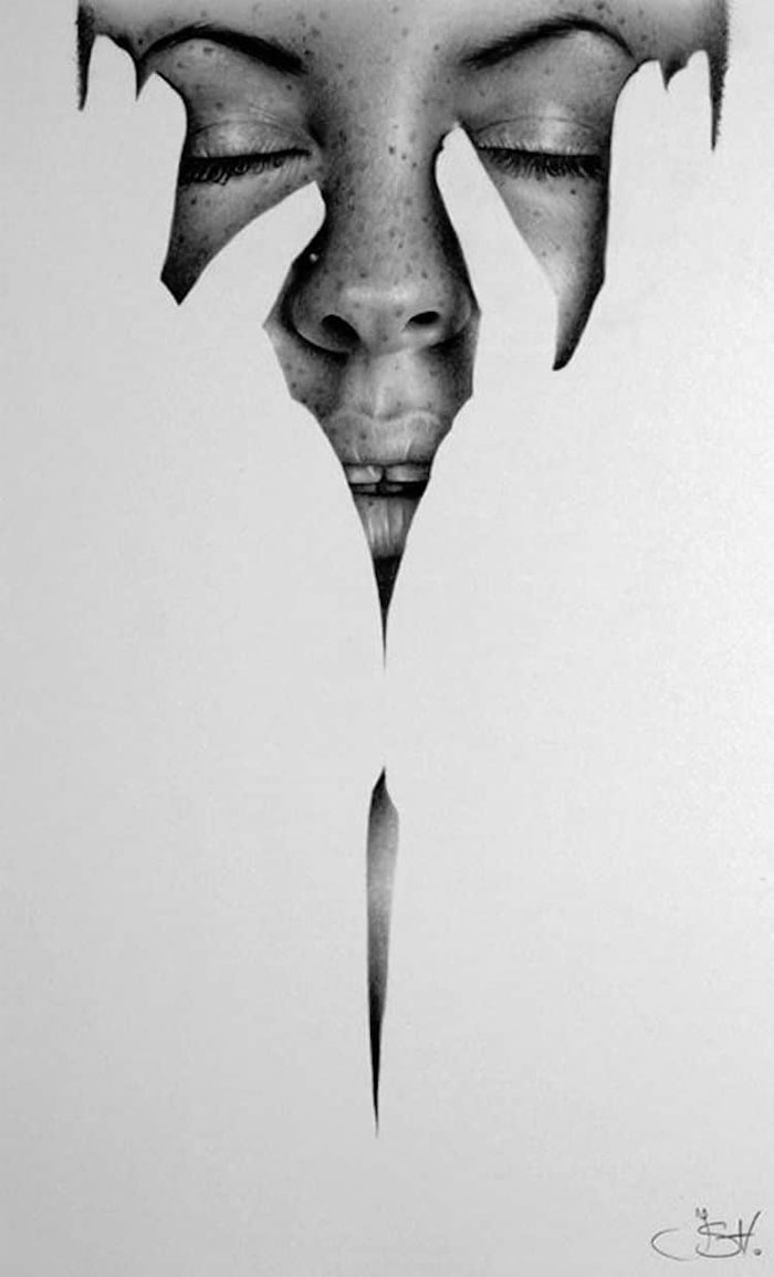 negative-space-art-drawing- Negative Space Design: What it is, Logos and Art Use