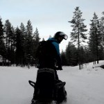 Fotos de Laponia Finlandesa, safari de motos de nieve