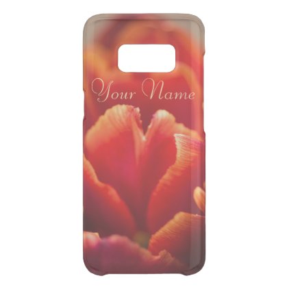 Pretty Red Tulip Petals. Add Your Name. Uncommon Samsung Galaxy S8 Case
