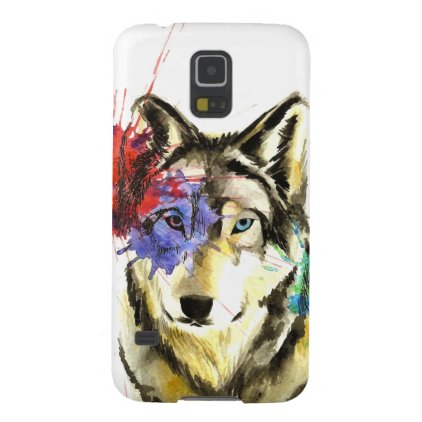 Wolf Splatter Galaxy S5 Cover