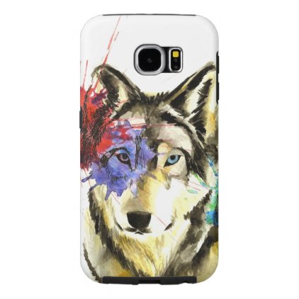 Wolf Splatter Samsung Galaxy S6 Case