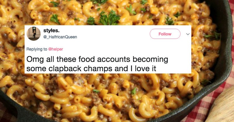 Guy gets owned on Twitter by Hamburger Helper account after making a sexist joke.