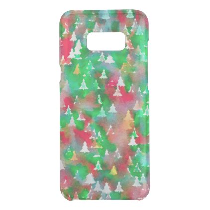 Christmas Tree Watercolor Pattern Uncommon Samsung Galaxy S8+ Case