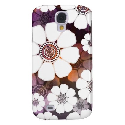 Funky Purple Flower Power Galaxy S4 Cover