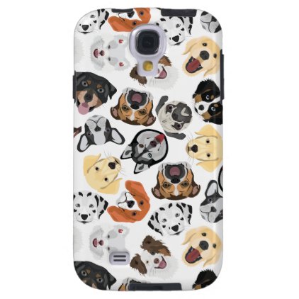 Illustration Pattern Dogs Galaxy S4 Case