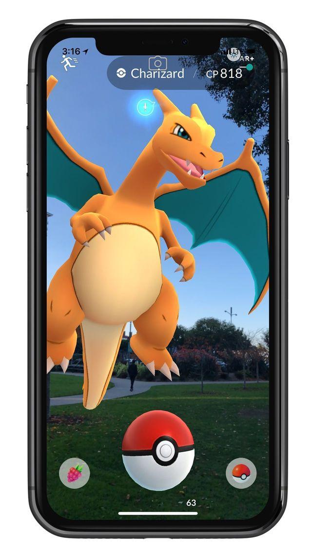 Pokémon GO ya es compatible con la realidad aumentada mejorada del iPhone