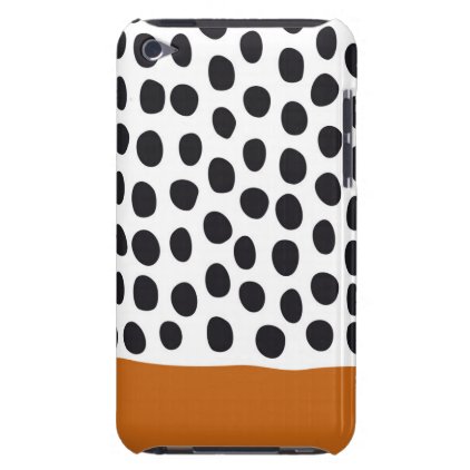 Classy Handpainted Polka Dots with Autumn Maple iPod Case-Mate Case