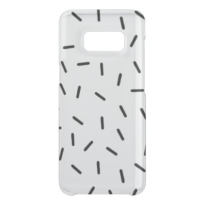 Minimalist Black Sprinkles Samsung 8 case - clear