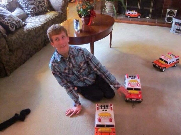 For Max, who Gretschel said was born with brain damage and multiple sclerosis, Tonka "only came out with a couple of toys over the years with levers that are super handicapped friendly."