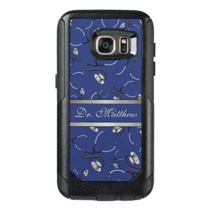 Medical, Nurse, Doctor themed stethoscopes, Name OtterBox Samsung Galaxy S7 Case