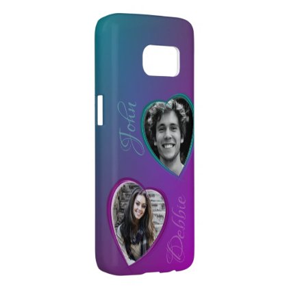 Two Heart Framed Photo Samsung Galaxy S7 Case