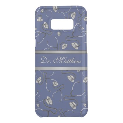 Medical, Nurse, Doctor themed stethoscopes, Name Uncommon Samsung Galaxy S8+ Case
