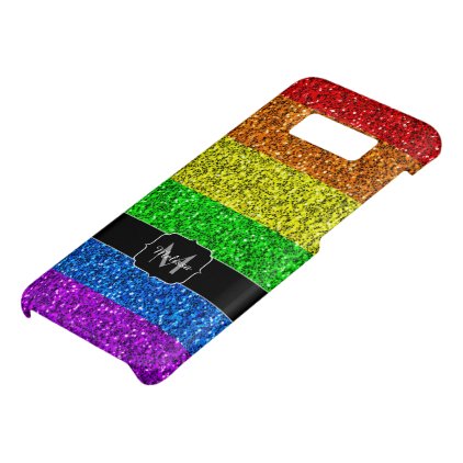 LGBT flag vibrant sparkles Monogram Case-Mate Samsung Galaxy S8 Case