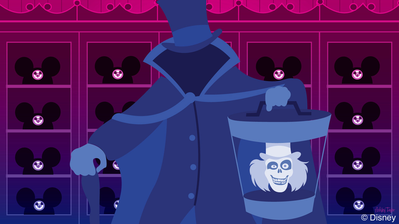 Disney Doodle: Hatbox Ghost Visits Chapeau Hat Shoppe