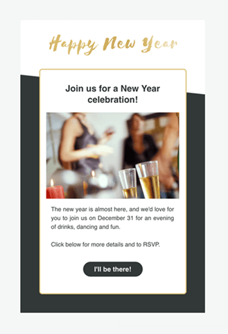 new years email template