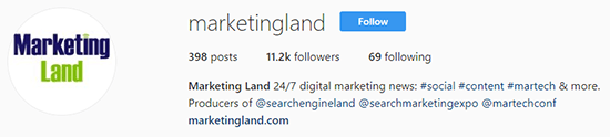 Marketing Land Instagram