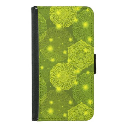 Floral luxury mandala pattern samsung galaxy s5 wallet case