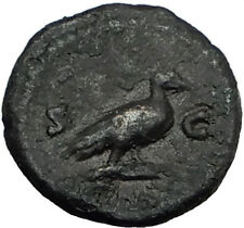 ANONYMOUS 81-196AD Rome Quadrans Authentic Ancient Roman Coin VENUS DOVE i65520