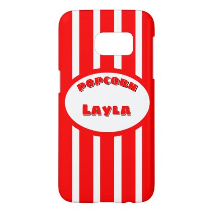 Popcorn Your name Samsung Galaxy S7 Case