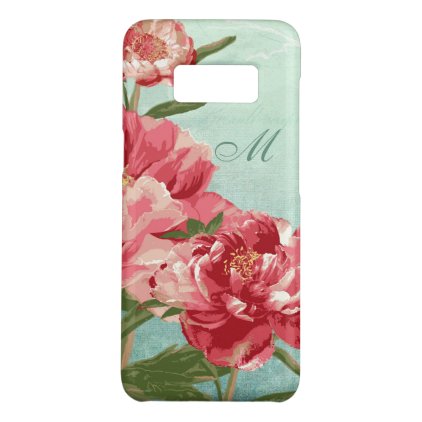 Retro Flower Pretty in Pink Chintz Peony n Bird Case-Mate Samsung Galaxy S8 Case