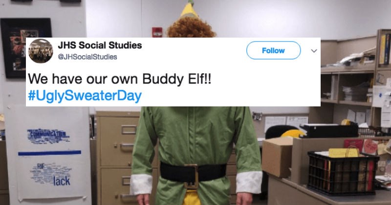 People share holiday sweaters on Twitter and these are actually amazing.