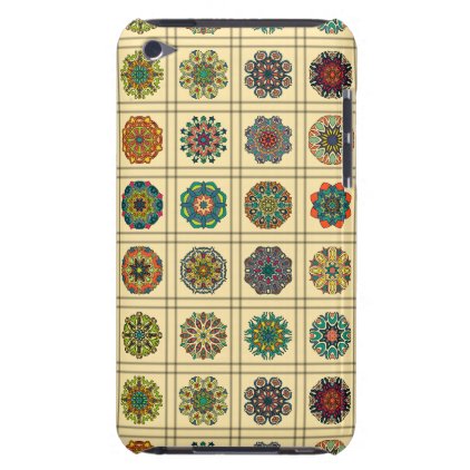 Vintage patchwork with floral mandala elements iPod touch cover