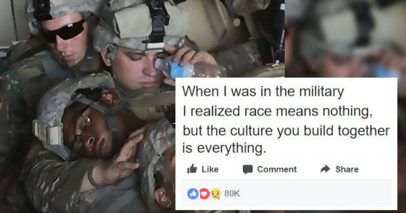 Formally Racist Soldier Shares Touching Story of How the Military Changed His Mind