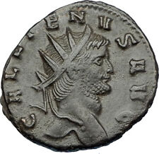 GALLIENUS son of Valerian I 267AD Authentic Ancient Roman Coin GOAT i65643