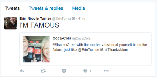 Coca Cola Tweet Example 6