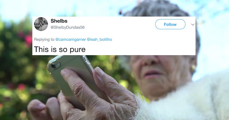 Grandma goes viral on Twitter for pulling a ridiculous technology-challenged, old person move.