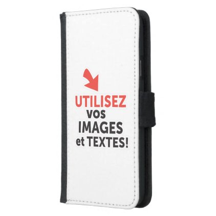 To print your designs in French line DIY Wallet Phone Case For Samsung Galaxy S5