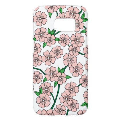 Pink Flower Design Phone Case