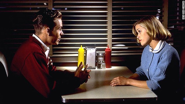 Walker and Reese Witherspoon in a scene from the film "Pleasantville."