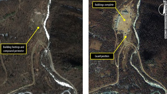 Satellite images of Kwanliso 15 (Yodok Kwanliso), taken on the 26 March 2011 and 22 February 2012 show an administrative compound that was built during that period. The complex is likely to be a guard station or an administrative area to support logging activities.