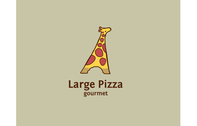 Large-Pizza Cool Logos: Design, Ideas, Inspiration, and Examples