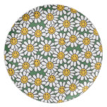 Cute Daisy Flower Pattern Party Plates
