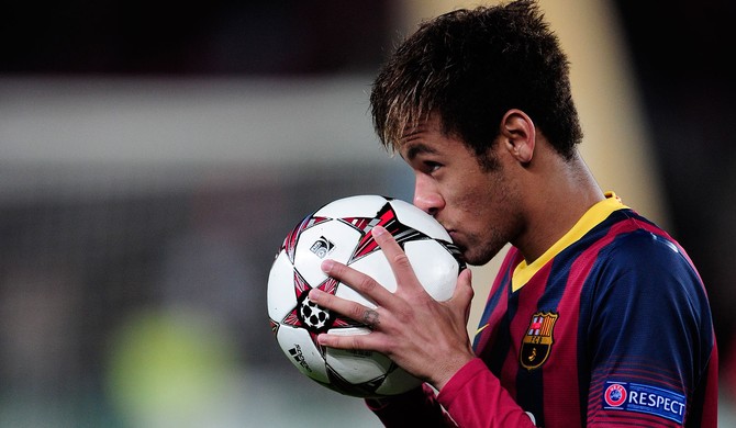 Neymar, Barcelona x Celtic (Foto: AFP)