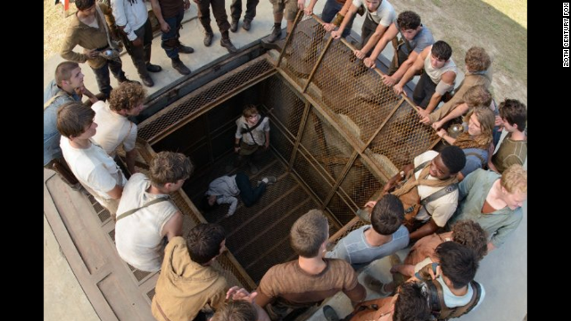 <strong>"The Maze Runner"</strong> (September 19):<strong> </strong>Another dystopian young adult novel that has been compared to "The Hunger Games," "The Maze Runner" stars mostly unknown actors grappling with what they are doing in a giant labyrinth and trying to escape its clutches. 